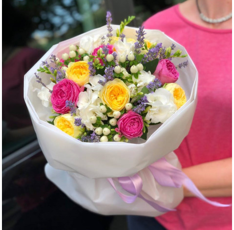 Bouquet Rainbow mood 1 Flower delivery