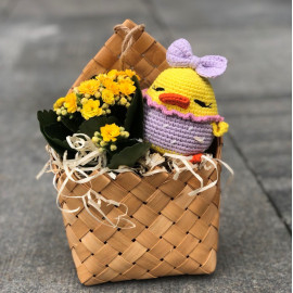 Пасхальная композиция Тамагочи доставка цветов