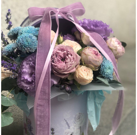 Квіткова композиція Лавандові обійми 4 доставка квітів