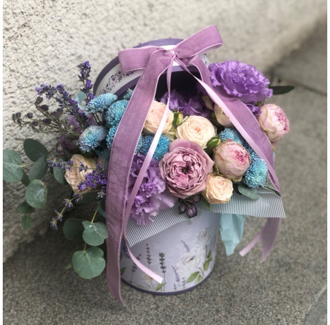 Квіткова композиція Лавандові обійми 3 доставка квітів