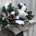 Новорічна композиція з білим декором 3 доставка квітів ракурс