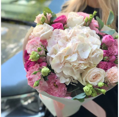 Букет Рожевий опал 3 доставка квітів