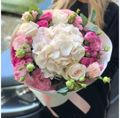 Букет Рожевий опал 2 доставка квітів