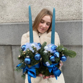 Christmas candles Flower delivery