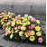 Composition for the funeral ceremony yellow-pink 1 Flower delivery foreshortening