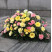 Composition for the funeral ceremony yellow-pink 3 Flower delivery foreshortening