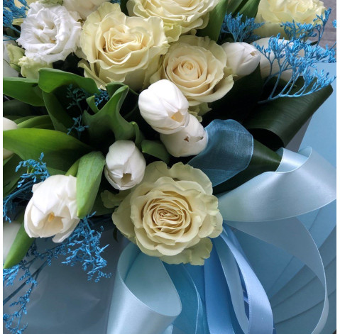 Flower composition Kolybel blue 3 Flower delivery