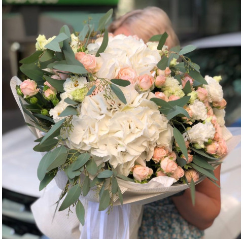 Букет М'ятний латте 2 доставка квітів