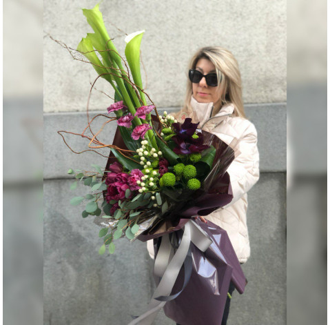 Букет Лілова увага 2 доставка квітів