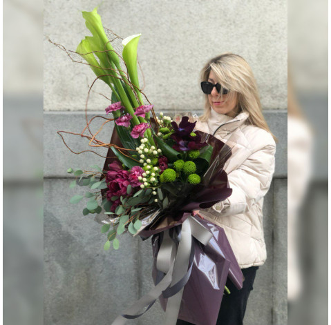 Букет Лілова увага 3 доставка квітів