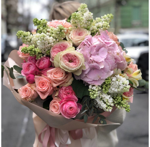 Букет Рожевий кварц 4 доставка квітів