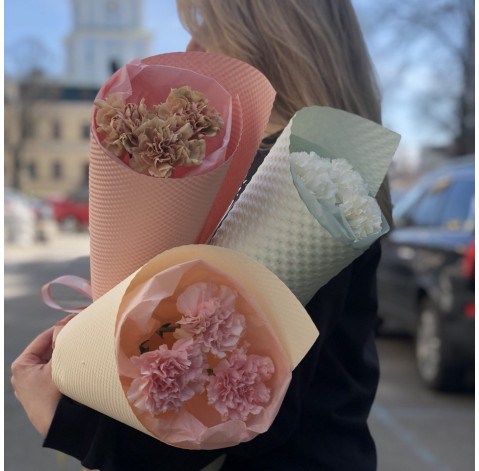 Bouquet 3 carnations 2 Flower delivery