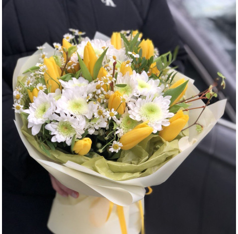 Букет Зимове сонце 2 доставка квітів