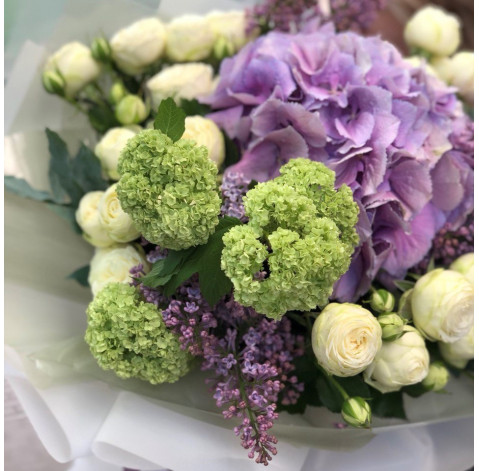 Букет Бузковий аметист 3 доставка квітів