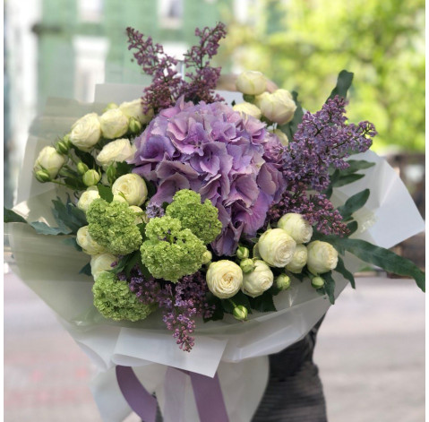 Букет Бузковий аметист 2 доставка квітів
