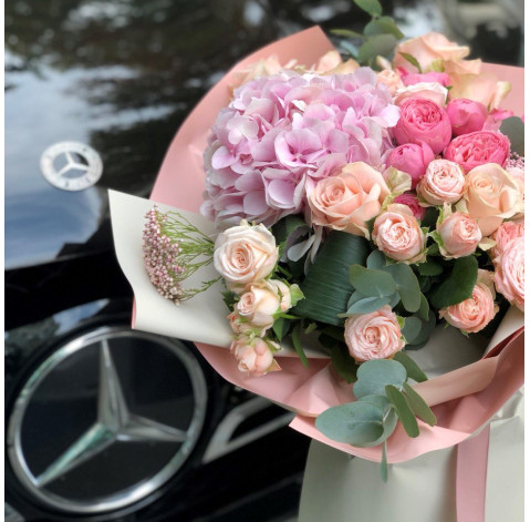 Букет Малина с молоком 3 доставка цветов