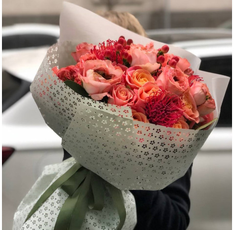 Bouquet Peach Sunset 2 Flower delivery