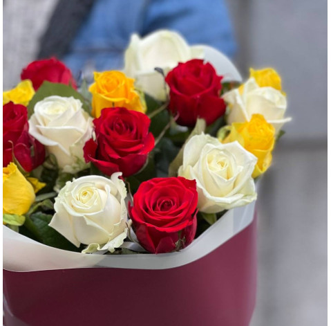 Букет из 15 роз 3 доставка цветов