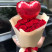 Bouquet Heart in roses 1 Flower delivery foreshortening