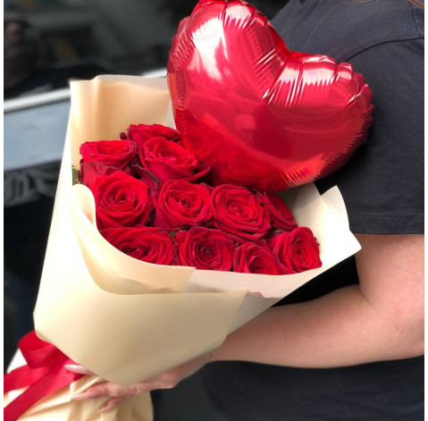 Bouquet Heart in roses 2 Flower delivery