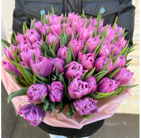 Букет 51 тюльпан Дабл прайс 1 доставка квітів