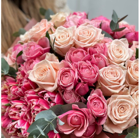 Букет Розовые искры 2 доставка цветов