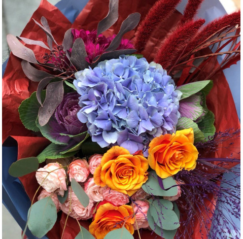 Букет Святковий день 5 доставка квітів