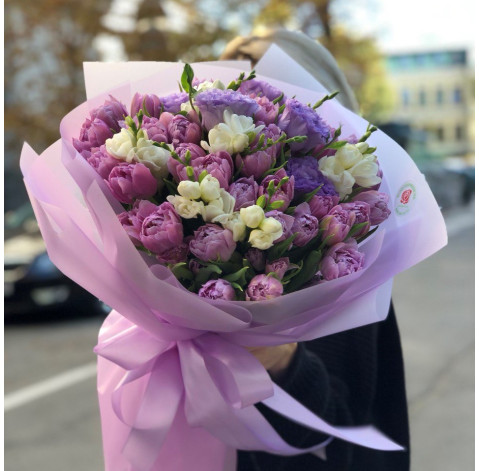 Букет Лілова насолода 1 доставка квітів
