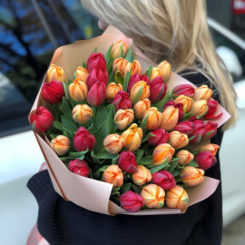 Bouquet 51 autumn tulips Flower delivery