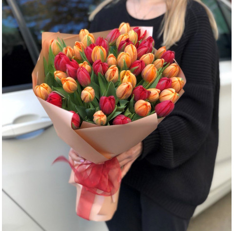 Bouquet 51 autumn tulips 1 Flower delivery