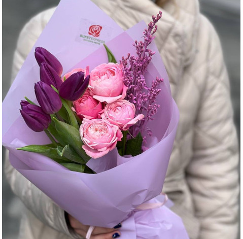 Букет Фиолетовый закат 2 доставка цветов