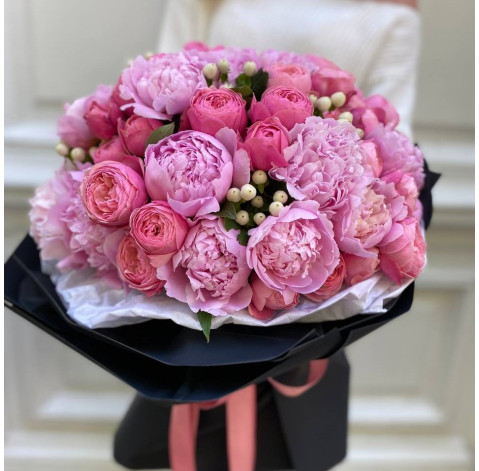 Букет Пионовое облако 2 доставка цветов