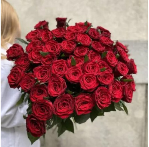 Rose Red Naomi 40 cm 3 Flower delivery